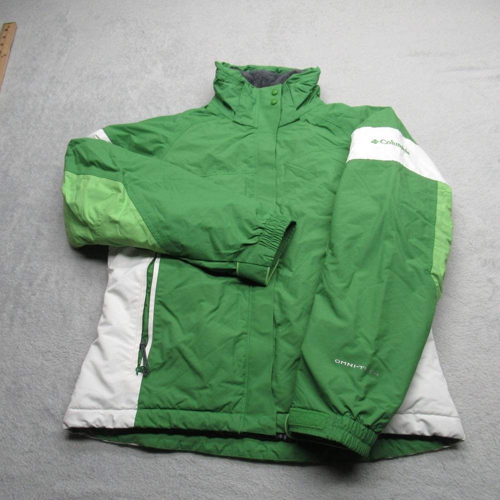 Columbia Jacket Womens XS Green Waterproof Insulated Wind Rain Performance